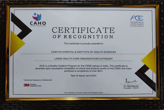 Caritas Hospital CSSD (CAHO Accreditation)